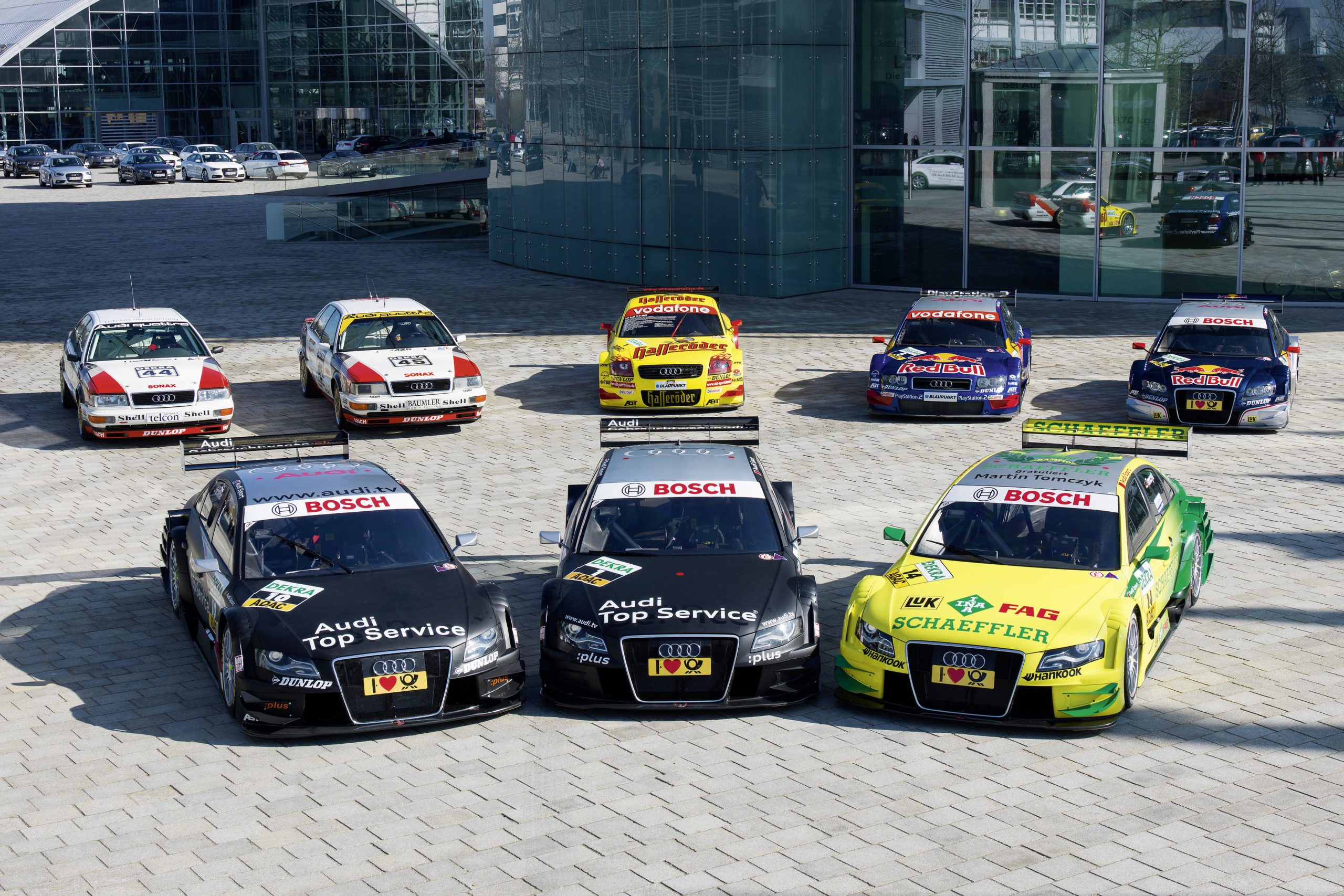 2011: The DTM winning cars from 1990, 1991, 2002, 2004, 2007, 2008, 2009 and 2011