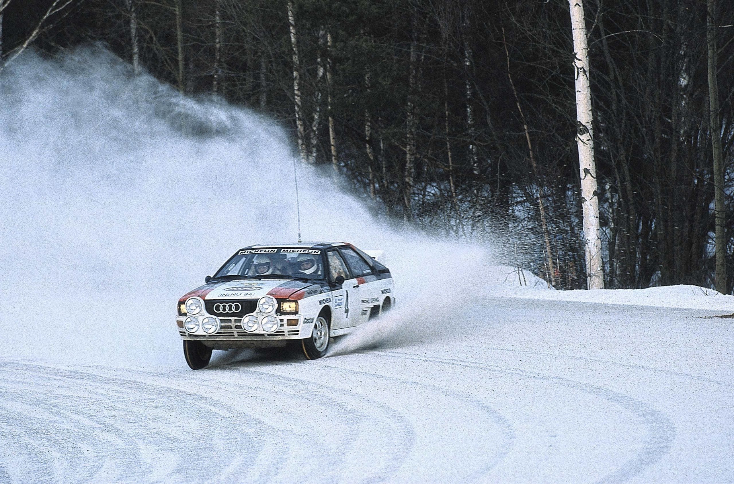 1981: Audi revolutionized the World Rally Championship with the "original" quattro