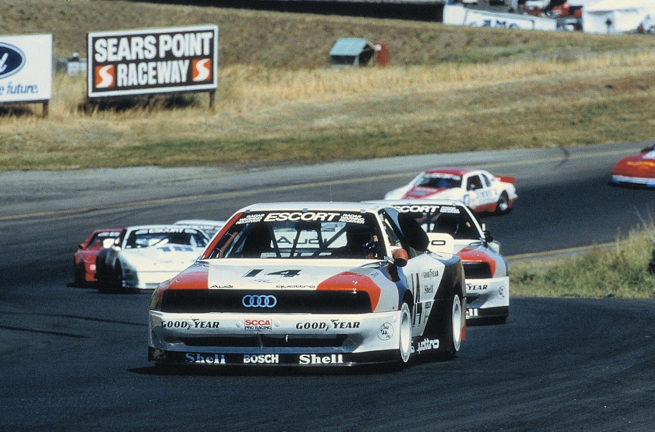 1988: Hurley Haywood wins the TransAm Championship with the Audi 200 quattro